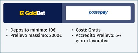 Prelievo con PostePay – Goldbet.